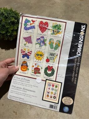 Dimensions A Year of Events Counted Cross Stitch Craft Kit NEW
